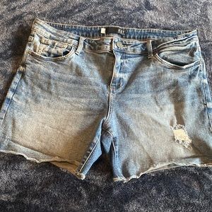 Kut From The Kloth Sophia Blue Denim Jean Shorts Sz 16